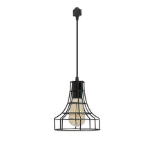 Load image into Gallery viewer, Track Pendant Lighting Vintage Metal Cage Industrial Loft Retro Hanging Fixture