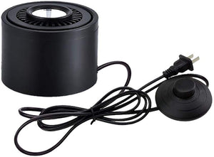 5W LED Barrel Type  5.9ft On/Off Foot Pedal Switch Cord Wall Spotlight Black/White