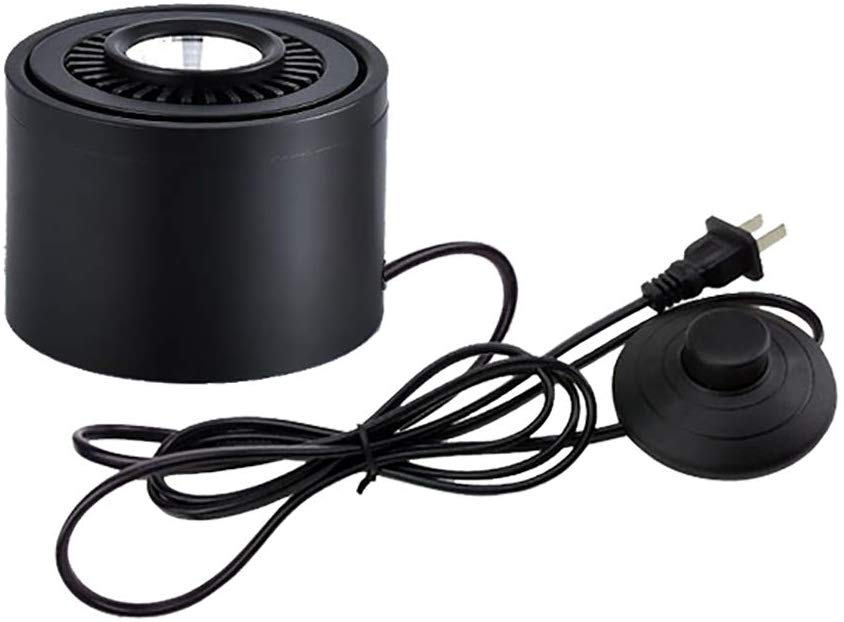 5W LED Barrel Type  5.9ft On/Off Foot Pedal Switch Cord Wall Spotlight Black/White