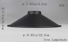 Load image into Gallery viewer, 4-Pack 8.85&quot; Modern Metal Bulb Guard Iron Cone Light Shade Lamp Shade For Wall Sconce