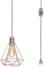Load image into Gallery viewer, Minimalist Metal Shade Plug-in Pendant Light Dimmable
