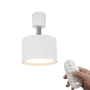 Dimmable Track Spotlight Adjustable Downlight Built-in LED with Remote