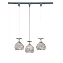 Load image into Gallery viewer, Track Fixture Crystal and Chrome Brilliant Mini Pendant Light