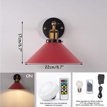 Load image into Gallery viewer, Wireless Rainbow Colors Wall Sconce Adjustable Arm Dimmable LED Light