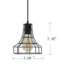 Load image into Gallery viewer, Track Pendant Lighting Vintage Metal Cage Industrial Loft Retro Hanging Fixture