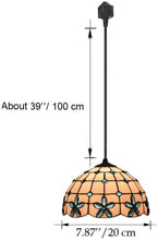 Load image into Gallery viewer, Tiffany Track Pendant Light,Color Glass Lampshade