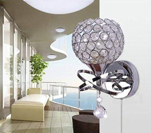 Silver/Gold Modern Luxury Crystal Wall Light Chrome 1pc/2pcs