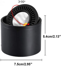 Load image into Gallery viewer, 5W LED Barrel Type  5.9ft On/Off Foot Pedal Switch Cord Wall Spotlight Black/White