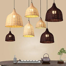 Load image into Gallery viewer, Creative Retro Rattan Lampshade Plug-in Pendant Light On/Off Dimmer Switch