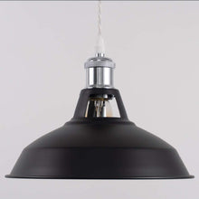Load image into Gallery viewer, 4-Pack 10.6&quot; Vintage Metal Bulb Guard Black E26 Socket Circular Light Shade