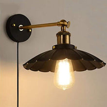 Load image into Gallery viewer, Plug in Industrial Edison Cage Antique Style Wall Sconce Lamp