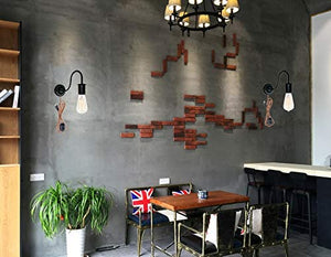Minimalist Industrial Loft Style Black Gooseneck Plug-in Wall Sconce