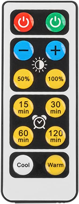 Remote Control Battery Run Turn The Light ON/OFF Adjusted Brightness Timer Setting(Battery Not Included)