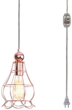 Load image into Gallery viewer, Minimalist Metal Shade Plug-in Pendant Light Dimmable