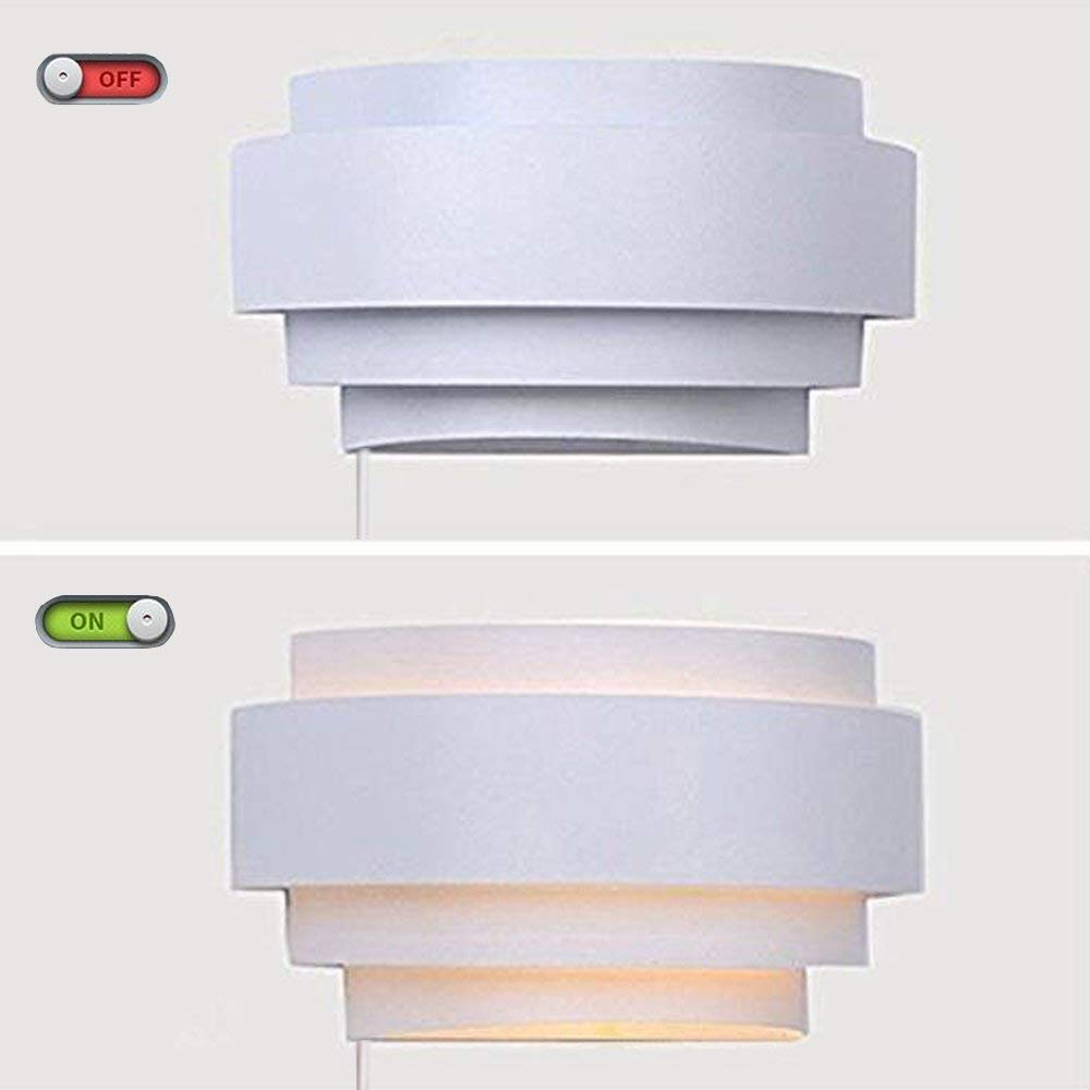 Modern LED Plug-in Wall Light with On/Off Switch – Nunu Lighting