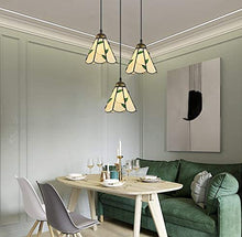 Load image into Gallery viewer, Tiffany Retro Glass Shade H-Type Track Pendant Light