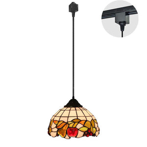 1-Light Tiffany Track Pendant Lighting