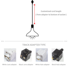 Load image into Gallery viewer, 1-Light Track Lighting Pendant, Clear Glass Shade 1pc