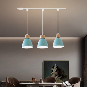 Track Pendant Lights Macaron Aluminum Shade