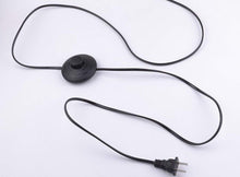 Load image into Gallery viewer, 5W LED Barrel Type  5.9ft On/Off Foot Pedal Switch Cord Wall Spotlight Black/White