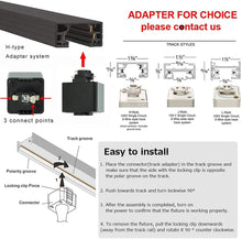 Load image into Gallery viewer, H-Type Industrial Vintage Brown Glass Lamp Shade Track Light Pendants