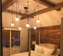 Load image into Gallery viewer, Vintage 6 head Chandelier Bulb Pendant Lights