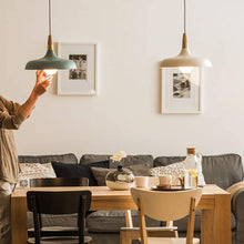 Load image into Gallery viewer, Wood Handle Dimmable Minimalist Style Track Pendant Light