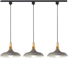 Load image into Gallery viewer, Wood Handle Dimmable Minimalist Style Track Pendant Light