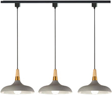 Load image into Gallery viewer, Wood Handle Dimmable Minimalist Style Track Pendant Light