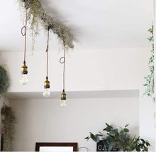 Load image into Gallery viewer, Industrial Factory Retro Mini E26 Base H-Type 3 Wire Pearl Black Track Pendant Light