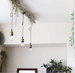 Industrial Factory Retro Mini E26 Base H-Type 3 Wire Pearl Black Track Pendant Light