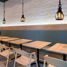 Load image into Gallery viewer, H-Type Industrial Vintage Brown Glass Lamp Shade Track Light Pendants
