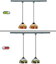 Load image into Gallery viewer, 1-Light Tiffany Track Pendant Lighting