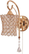 Load image into Gallery viewer, Modern Crystal Bedroom Plug in Wall Light