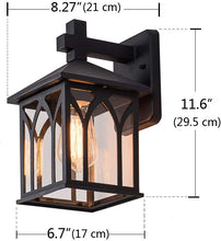 Load image into Gallery viewer, Plug-in Wall Lamp,Fixture Traditional Desigh Black Finish