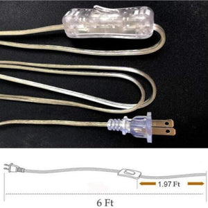 Transparent Plug Wire Wall Sconce Adjustable Lamp Body