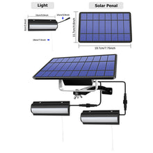 Load image into Gallery viewer, Solar Powered Wall Sconce with Automatic On/Off Sensor LED Light