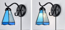Load image into Gallery viewer, Tiffany Plug-in Glass Shade Wall lamp