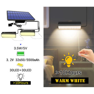 Solar Powered Wall Sconce with Automatic On/Off Sensor LED Light