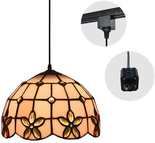 Antique Tiffany Track Pendant Light