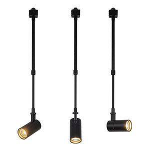 Telescopic Rod Track Spotlight Adjustable Pendant Vintage Lighting Fixture