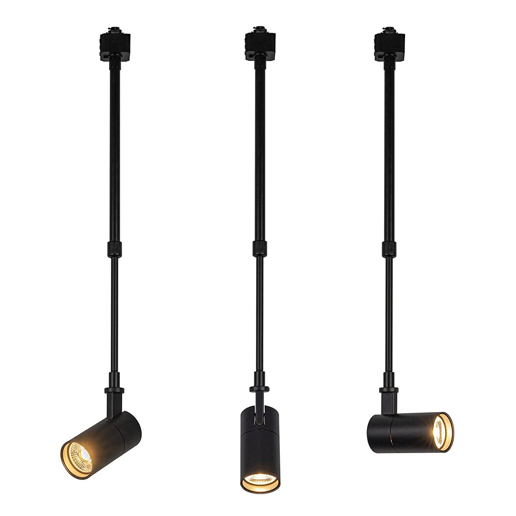 Telescopic Rod Track Spotlight Adjustable Pendant Vintage Lighting Fixture