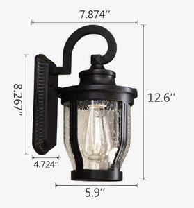 12.6" High Outdoor-Indoor Plug in Wall Light