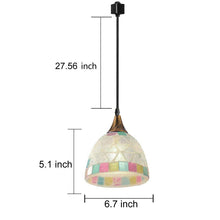 Load image into Gallery viewer, Track Lighting Pendant Tiffany Lamp, Vintage Bronze