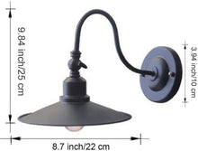 Load image into Gallery viewer, Plug in Industrial Edison Gooseneck Antique Style Wall Sconce Lamp