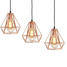 Load image into Gallery viewer, Copper Caged Tack Pendant Lamp 1pc/3pcs