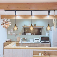 Load image into Gallery viewer, Track Pendant Lights Freely Adjustable Cord Hollow Metal Cage Shade
