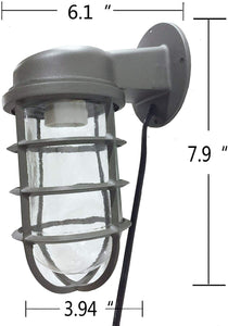 Waterproof Exterior Plug-in Wall Lamp