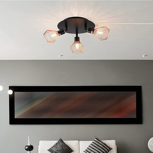 Plug-in Pendant Light Adjustable 3-Heads Ceiling Lights G9 Lamp Holder