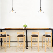 Load image into Gallery viewer, Track Pendants Light 7.87&quot; Glass Lampshade Vintage Industrial Pendant Light